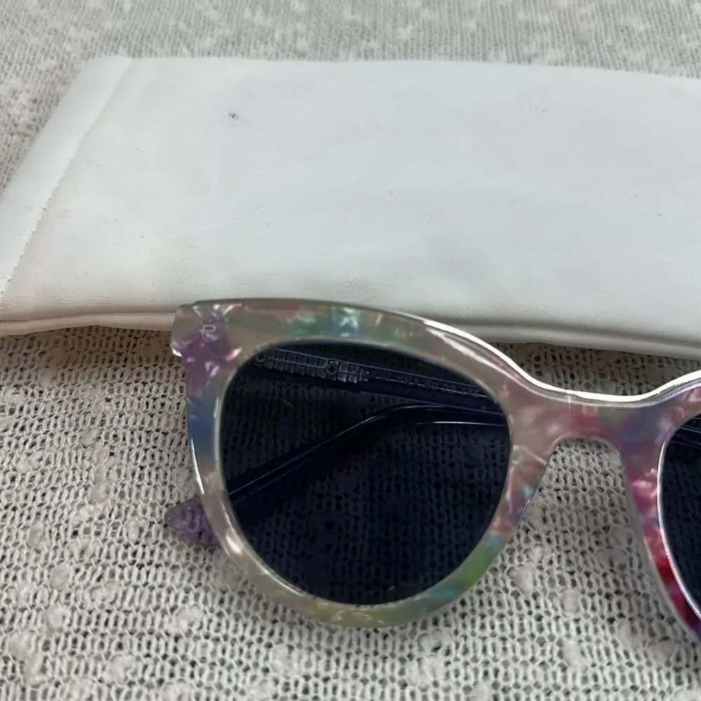 Prive Revaux The Kiki Polarized Sunglasses Pastel Rainbow Tie Dye - Picture 6 of 12